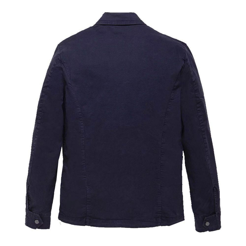 Refrigiwear Blue Cotton Men Jacket - Hilstor