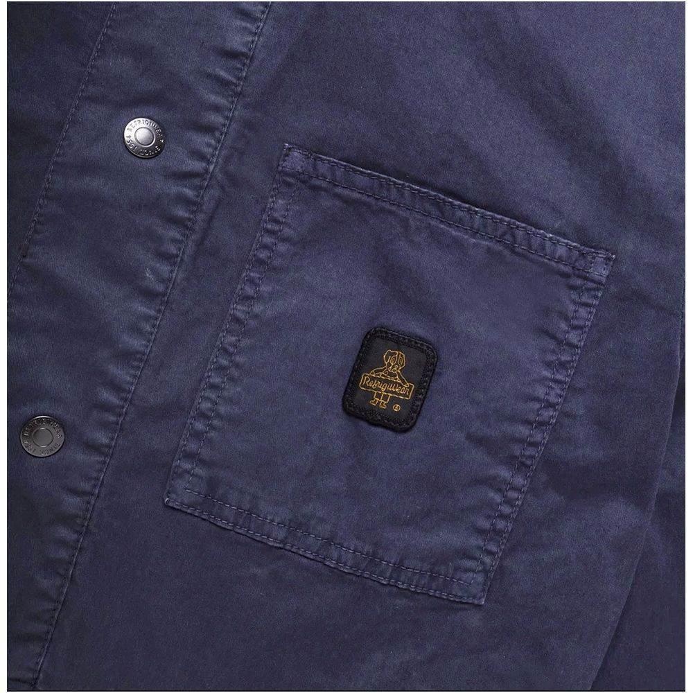Refrigiwear Blue Cotton Men Jacket - Hilstor