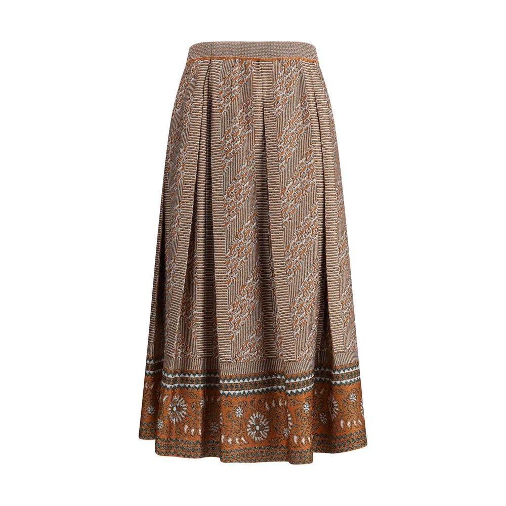 Valentino Knit lurex midi Skirt - Hilstor