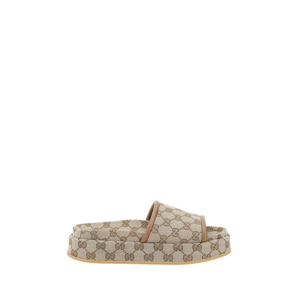Gucci GG pattern platform Sandals - Hilstor