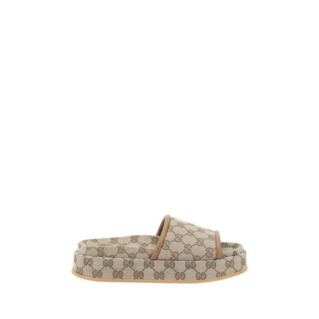 Gucci GG pattern platform Sandals - Hilstor