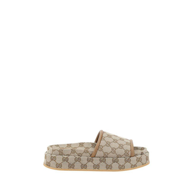 Gucci GG pattern platform Sandals - Hilstor
