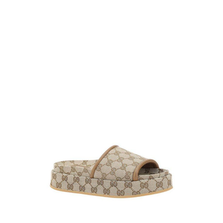 Gucci GG pattern platform Sandals - Hilstor