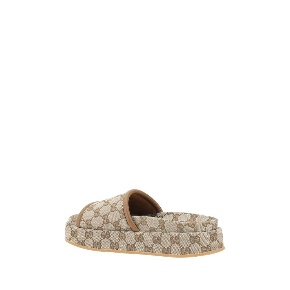 Gucci GG pattern platform Sandals - Hilstor