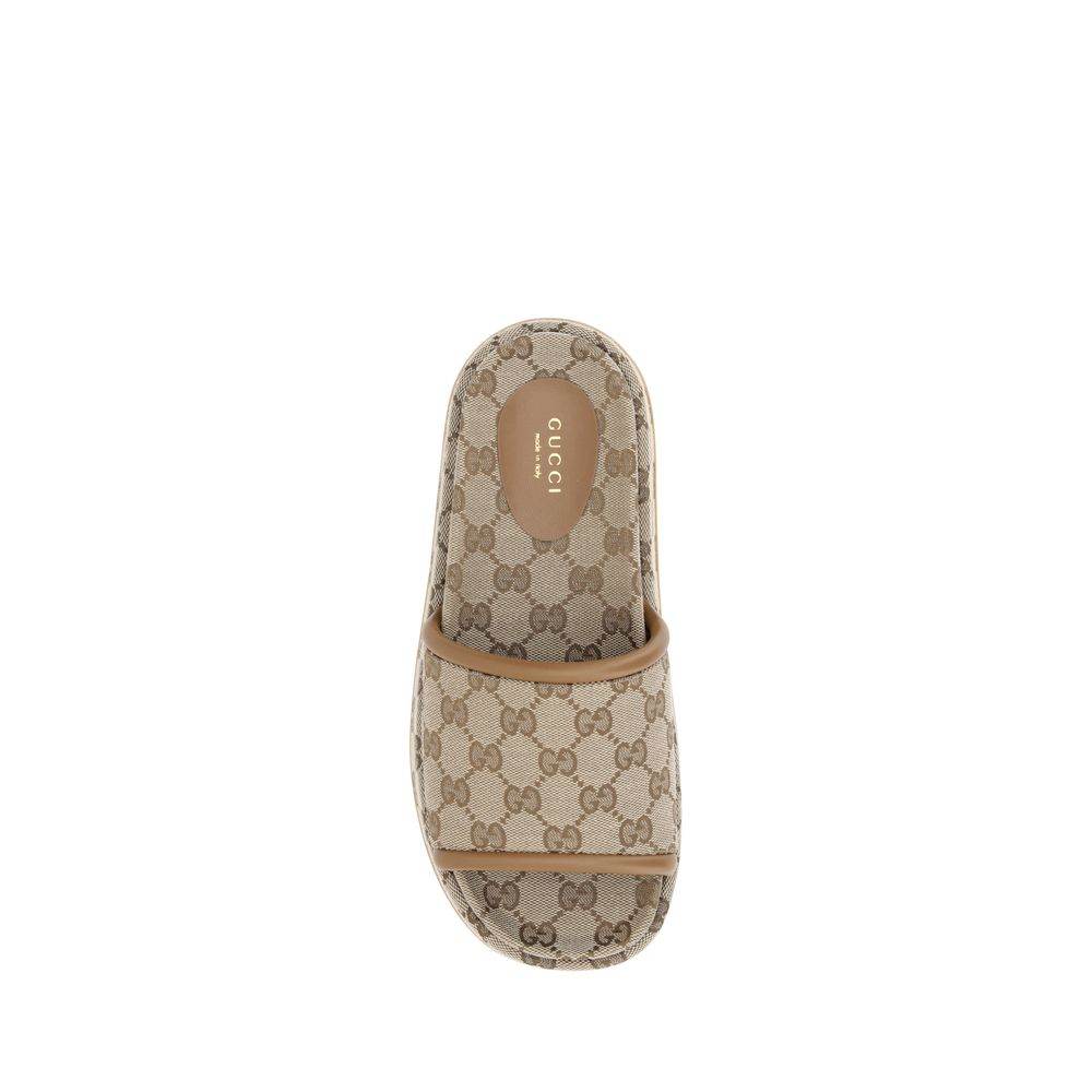 Gucci GG pattern platform Sandals - Hilstor
