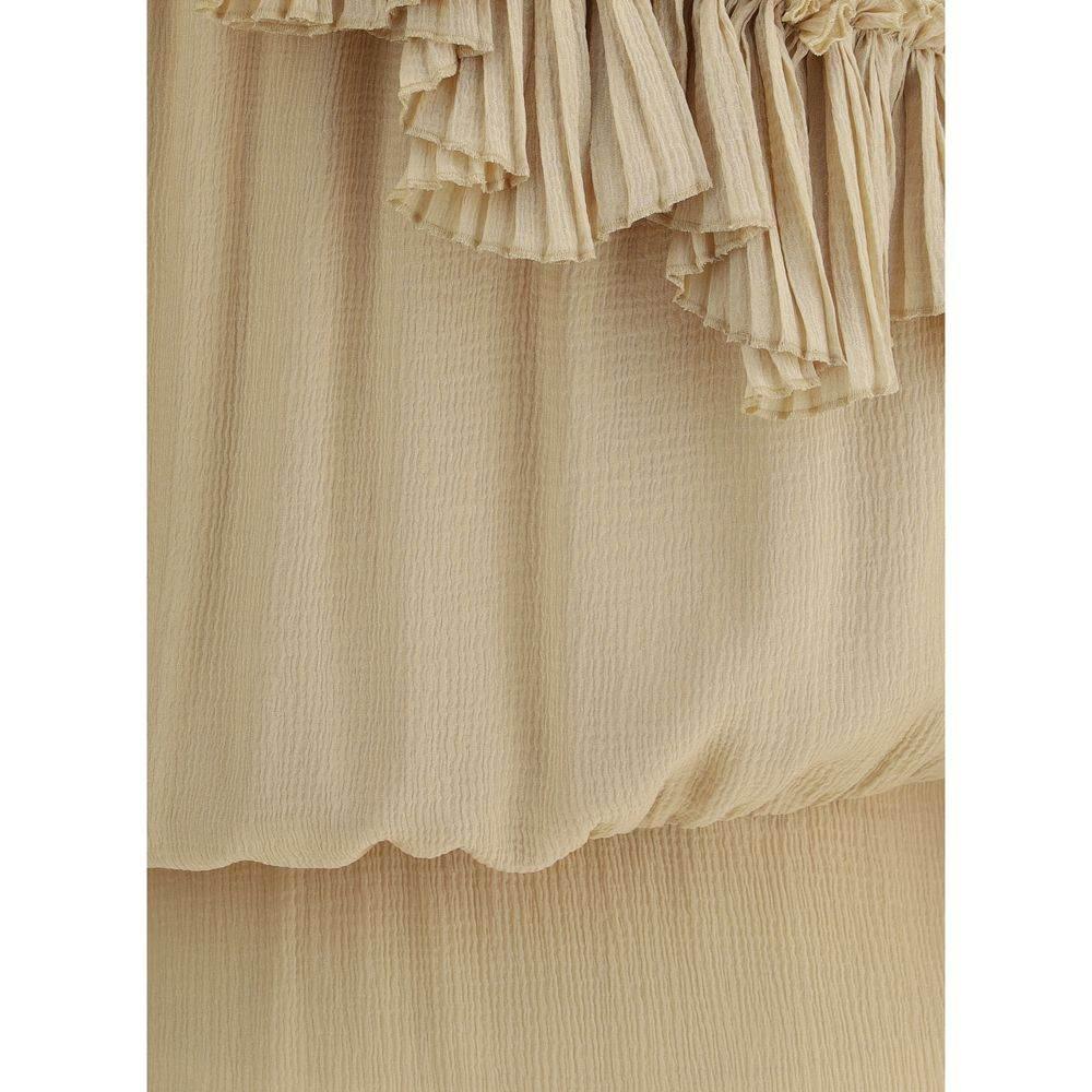Saint Laurent One-shoulder silk Dress - Hilstor