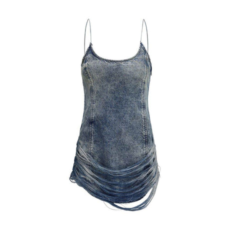 Diesel De-dra-short-fsg Mini Dress in denim - Hilstor