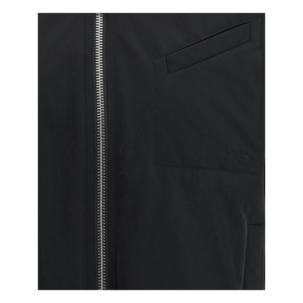 Ganni Light Twill Oversized Short Bomber Jacke - Hilstor