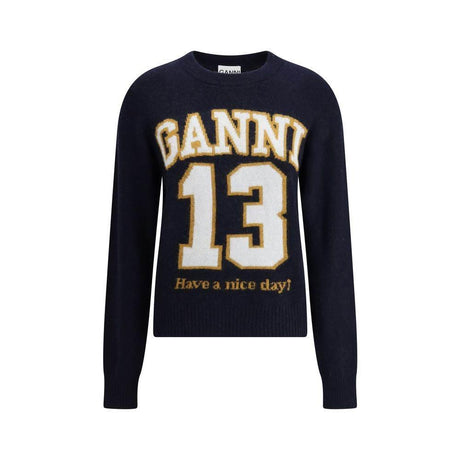 Ganni Baseball Sweater - Hilstor