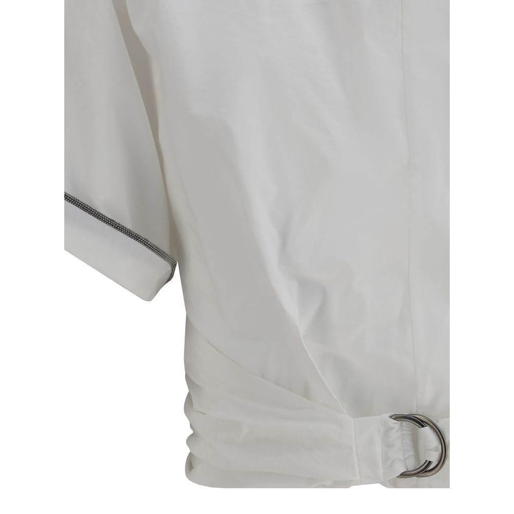 Brunello Cucinelli Buckle-knotted waist Blouse - Hilstor