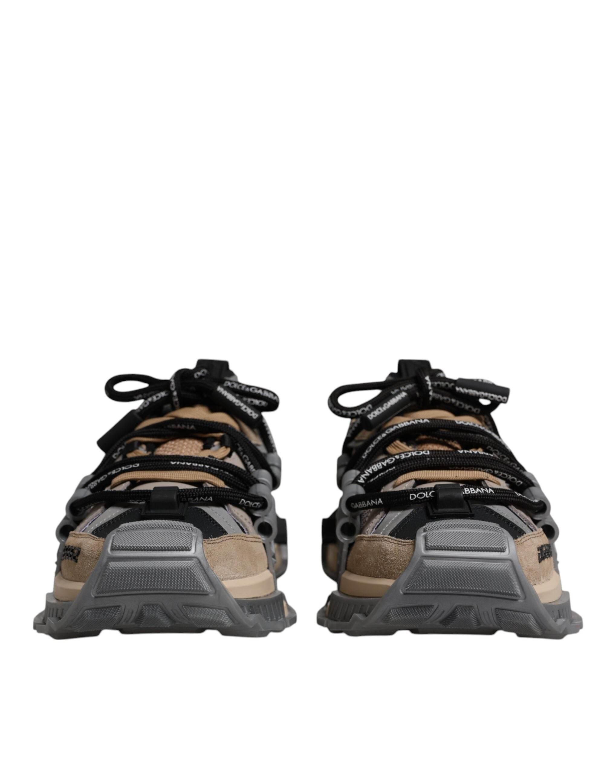 Dolce & Gabbana Multicolor Low Top Space Men Sneakers Shoes - Hilstor