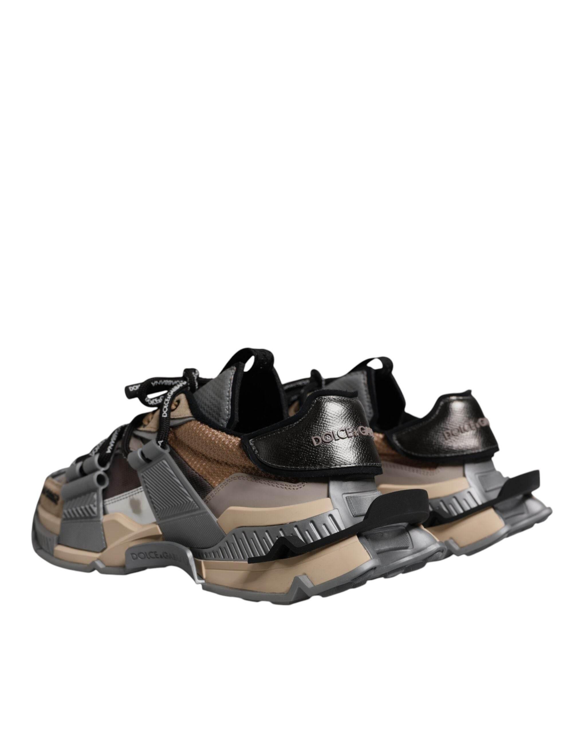 Dolce & Gabbana Multicolor Low Top Space Men Sneakers Shoes - Hilstor