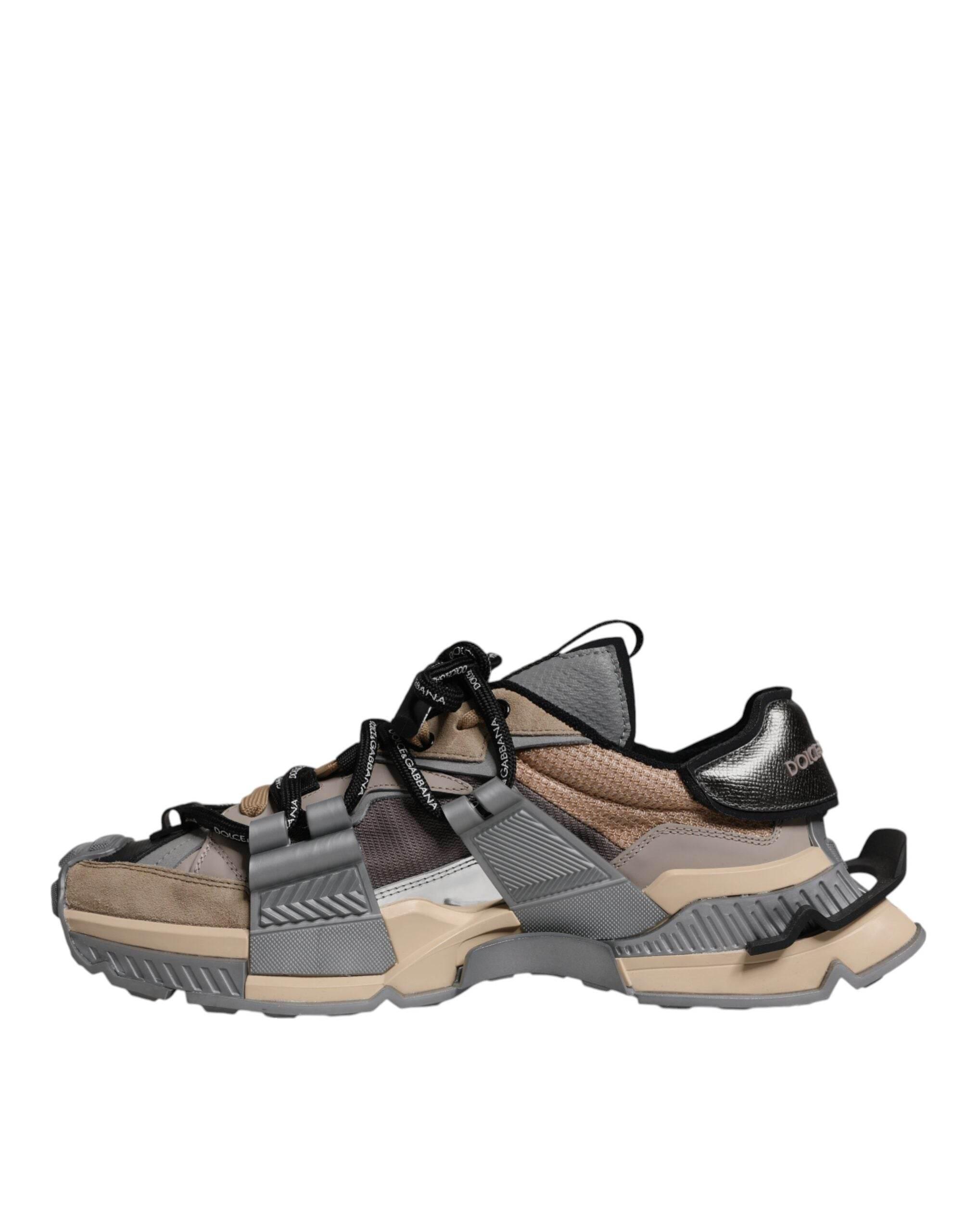 Dolce & Gabbana Multicolor Low Top Space Men Sneakers Shoes - Hilstor