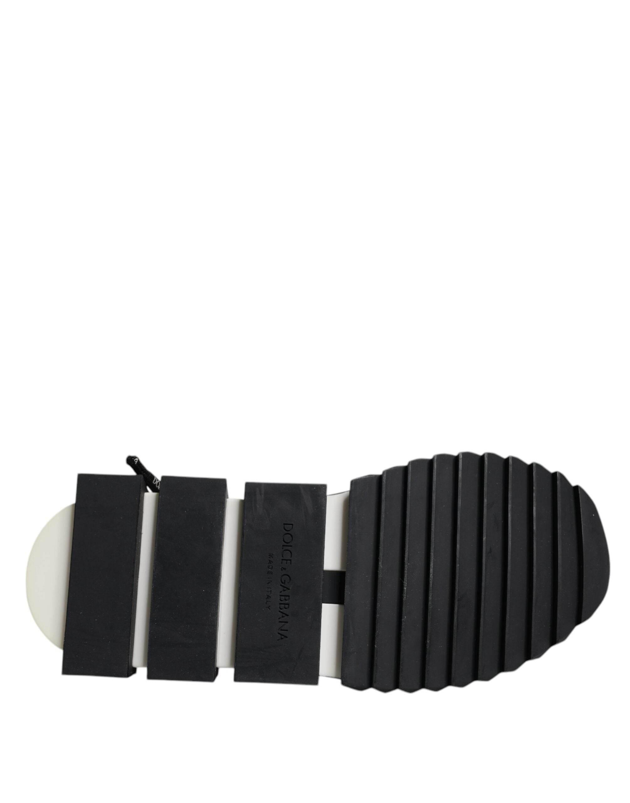Dolce & Gabbana Black Mesh Sorrento Trekking Sneakers Shoes - Hilstor