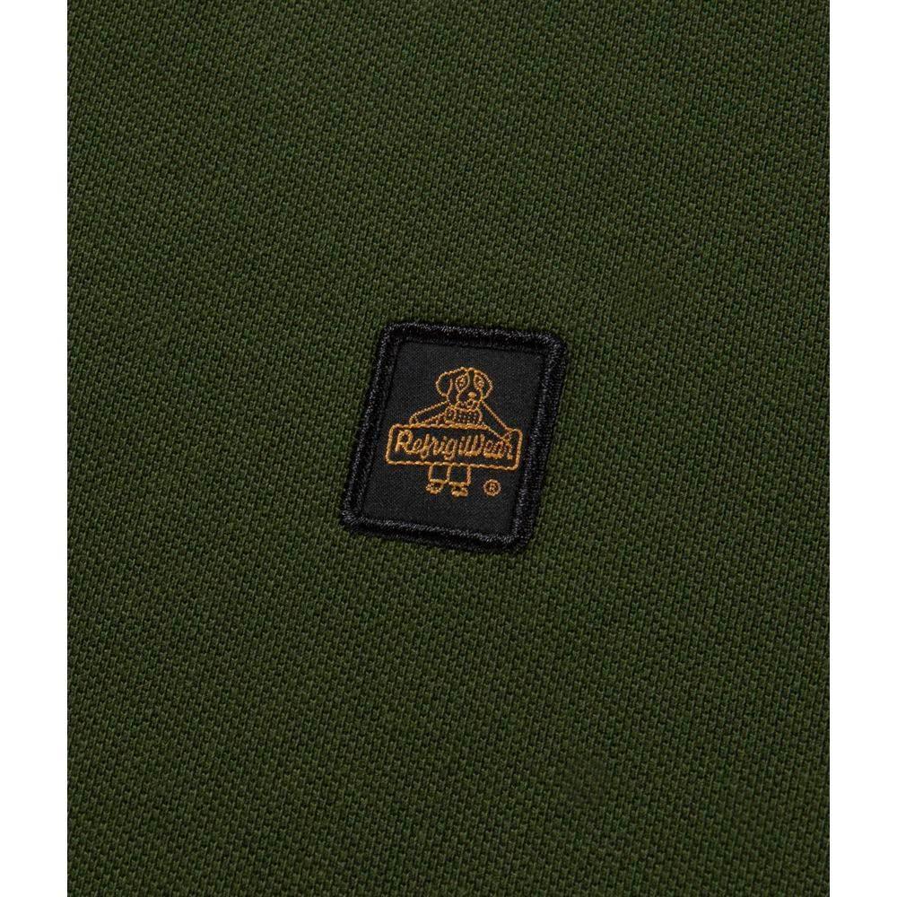 Refrigiwear Green Cotton Polo Shirt - Hilstor
