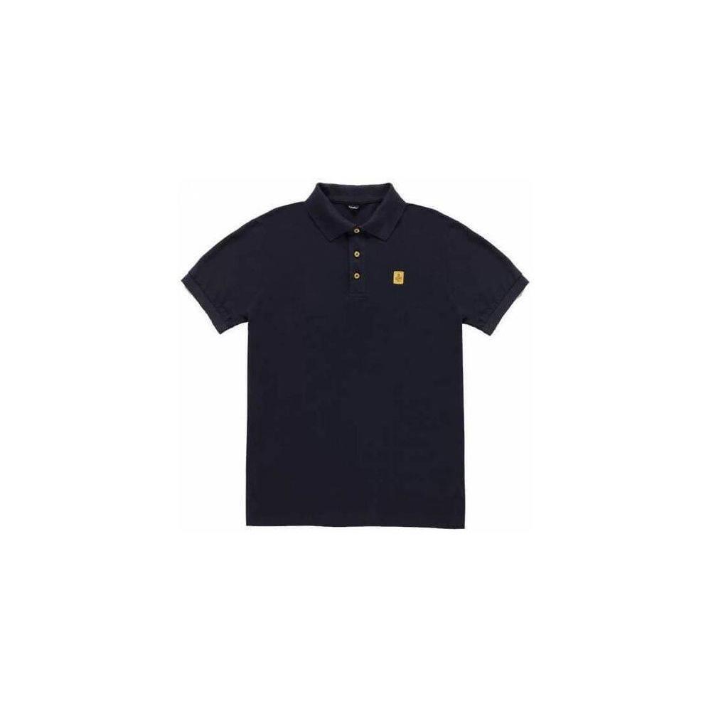 Refrigiwear Blue Cotton Polo Shirt - Hilstor