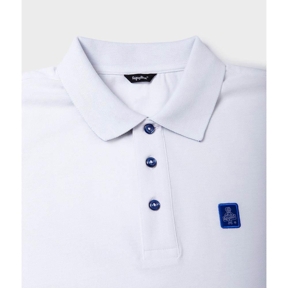 Refrigiwear White Cotton Polo Shirt - Hilstor