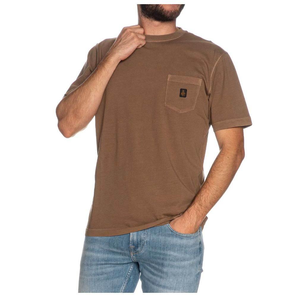 Refrigiwear Brown Cotton T-Shirt - Hilstor