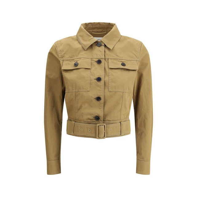 Saint Laurent Cotton cropped Jacket - Hilstor