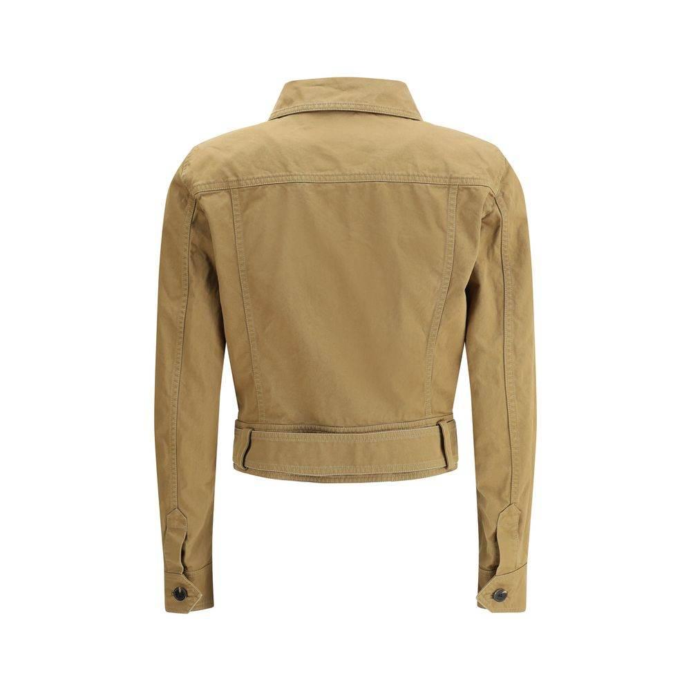 Saint Laurent Cotton cropped Jacket - Hilstor