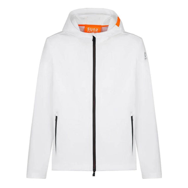 Suns White Polyester Men's Jacket - Hilstor