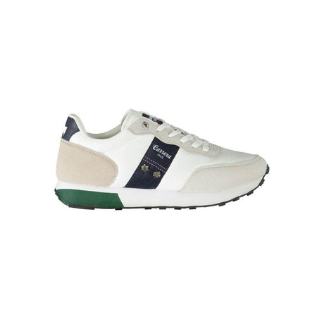 Carrera White Polyester Sneaker - Hilstor
