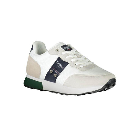 Carrera White Polyester Sneaker - Hilstor