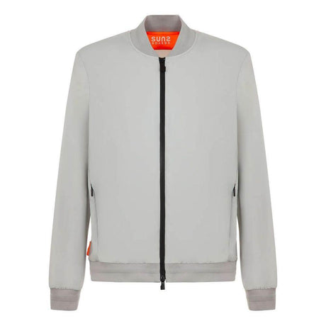 Suns Gray Nylon Men Jacket - Hilstor