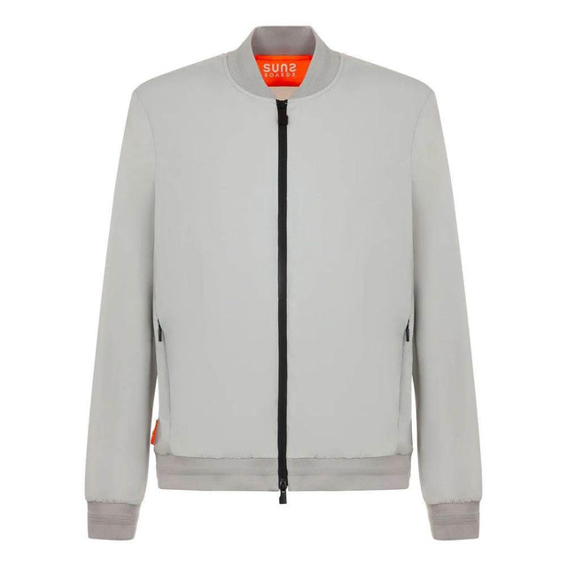 Suns Gray Nylon Men Jacket - Hilstor