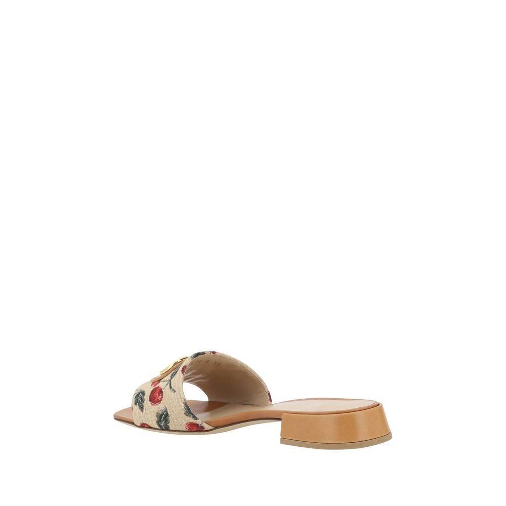 Valentino Garavani Cherry jacquard fabric Sandals - Hilstor