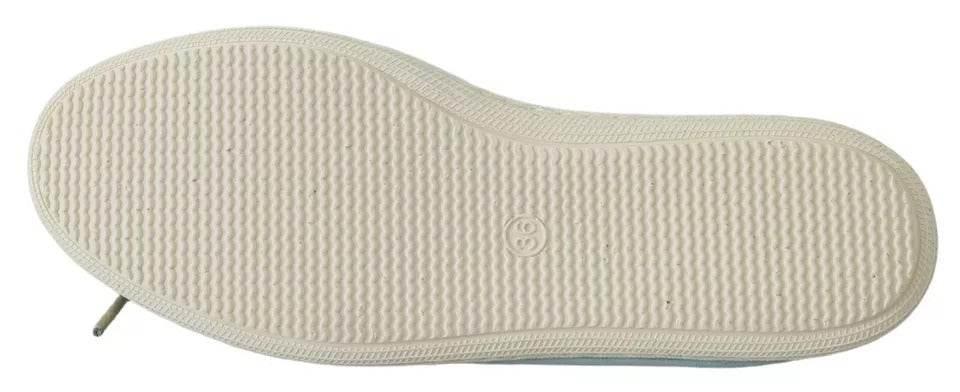 Pantofola D'Oro Minnesota Blue Stripe Flat Slip-On Shoes - Hilstor