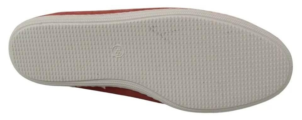 Pantofola D'Oro Coral Suede Lace Bow Loafers Ballet Flat Shoes - Hilstor