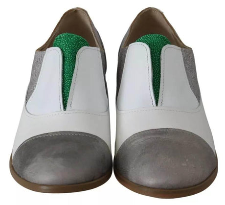 EBARRITO Multicolor Leather Slip-on Loafers Shoes - Hilstor