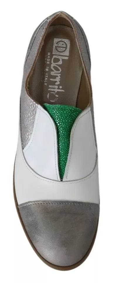EBARRITO Multicolor Leather Slip-on Loafers Shoes - Hilstor