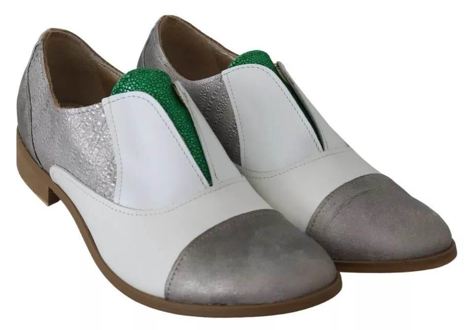 EBARRITO Multicolor Leather Slip-on Loafers Shoes - Hilstor