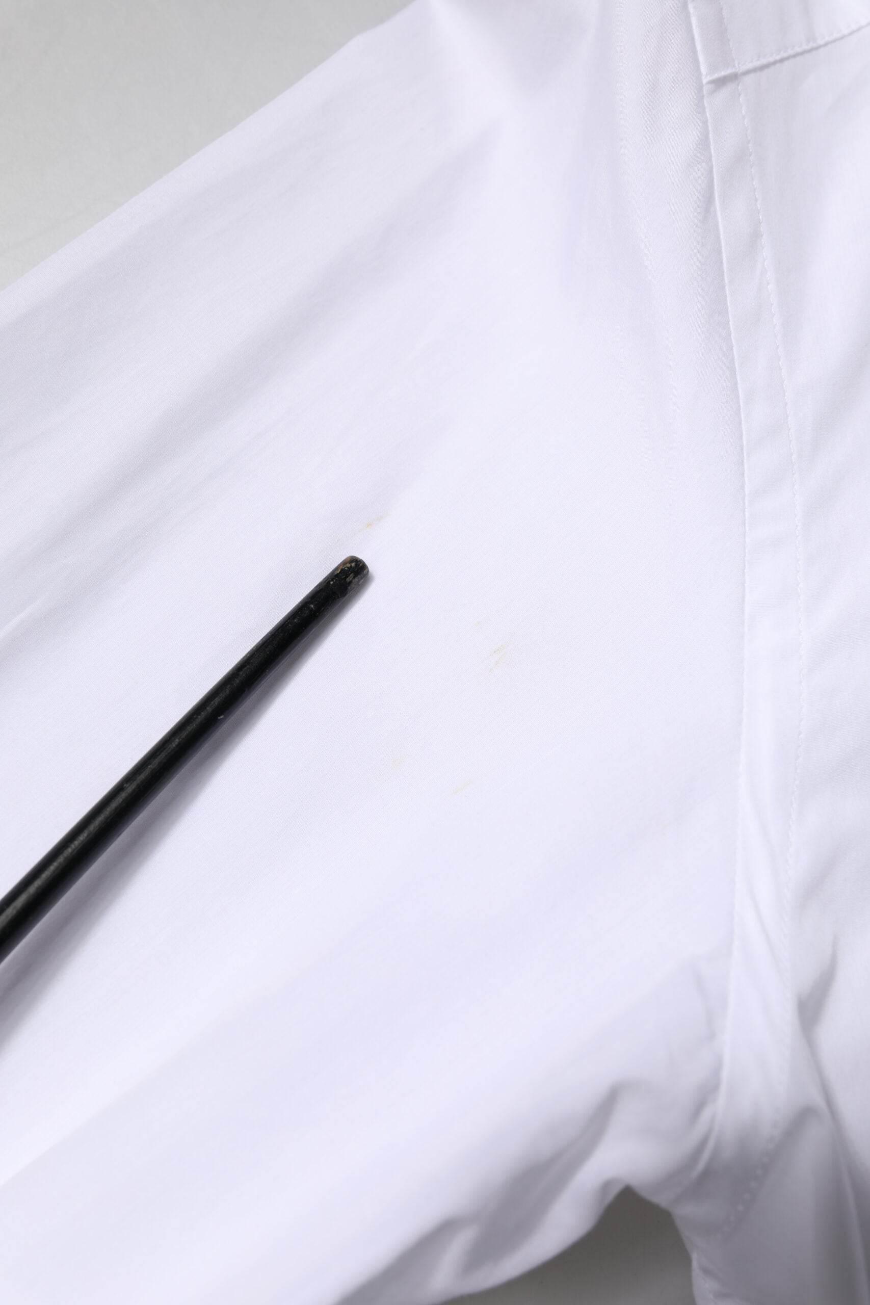 Dolce & Gabbana White GOLD Cotton Poplin Bib Formal Men Dress Shirt - Hilstor