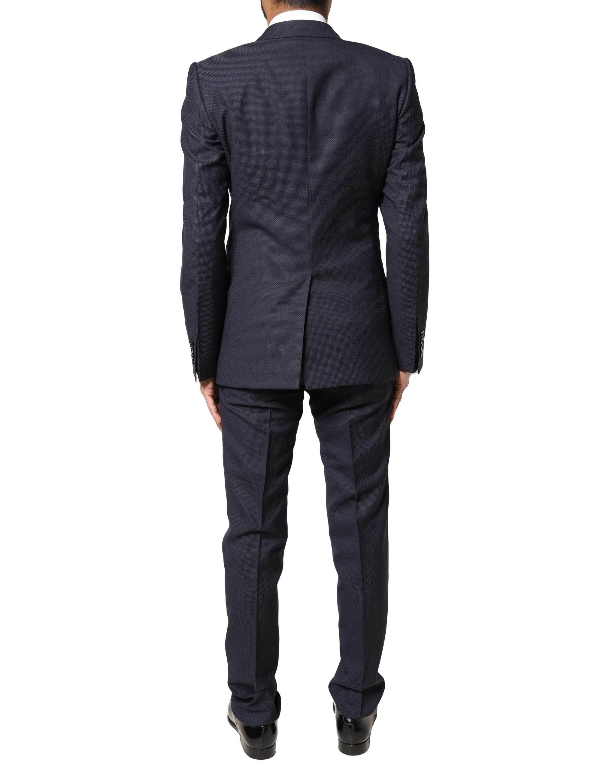 Dolce & Gabbana Black Fantasy MARTINI 3 Piece Formal Suit - Hilstor