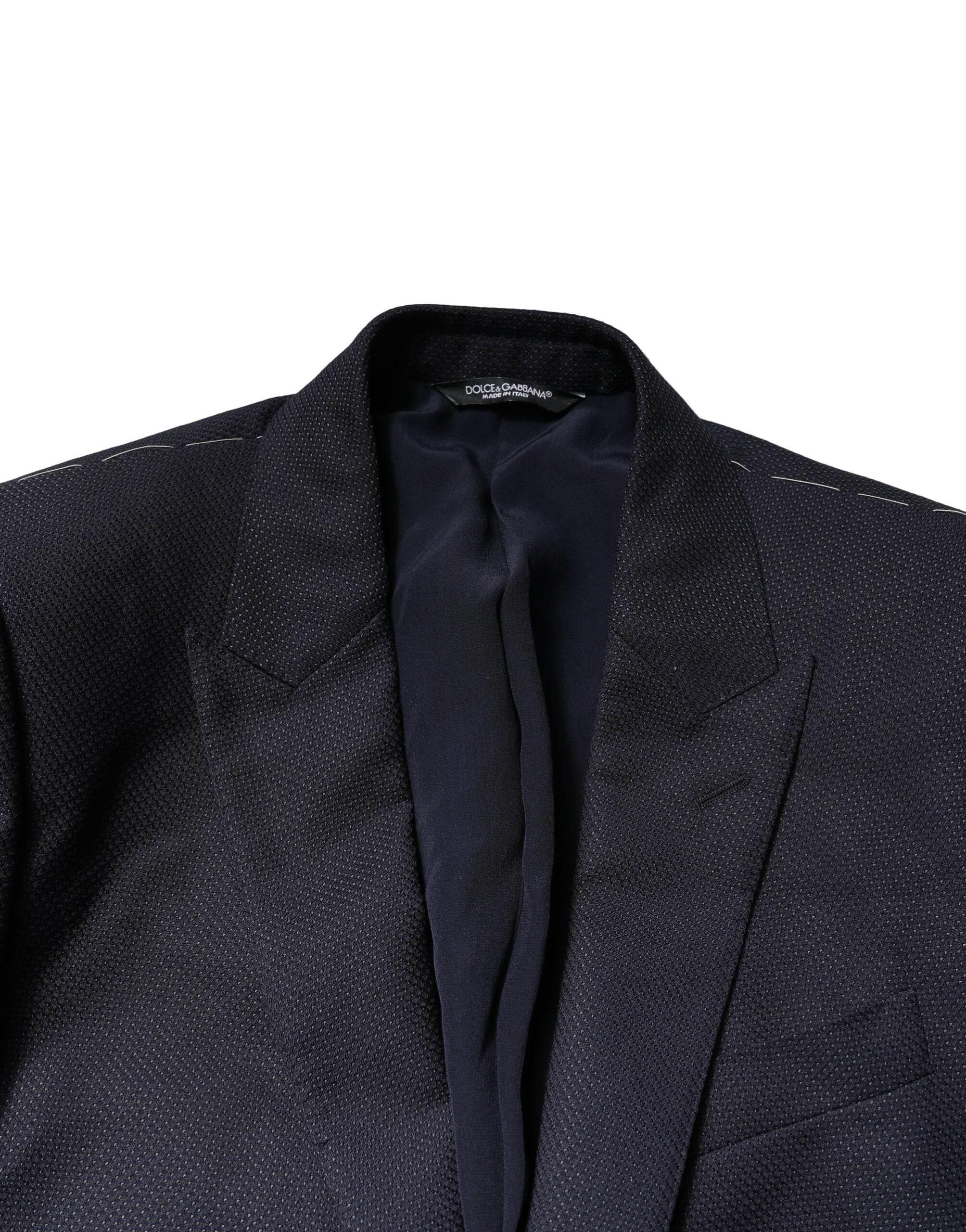 Dolce & Gabbana Black Fantasy MARTINI 3 Piece Formal Suit - Hilstor