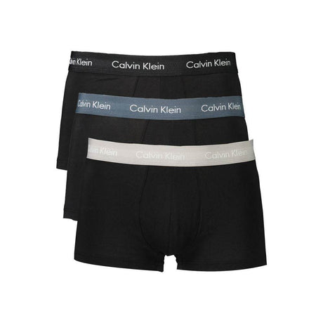 Calvin Klein Black Cotton Men Boxer Underwear Trio Pack - Hilstor