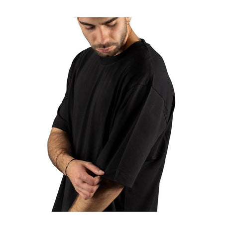 Alpha Studio Black Cotton T-Shirt - Hilstor