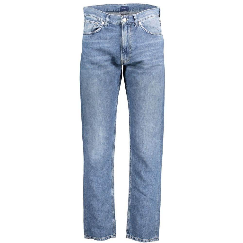 Gant Blue Cotton Mens Jeans - Hilstor