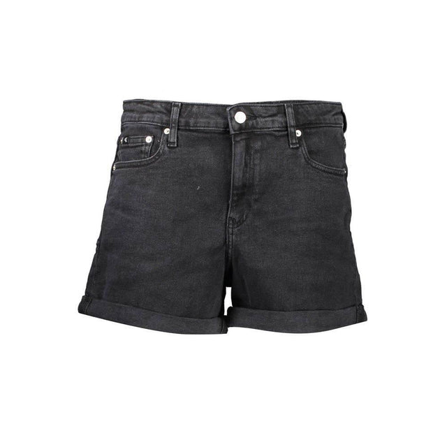 Calvin Klein Black Cotton Women Shorts - Hilstor