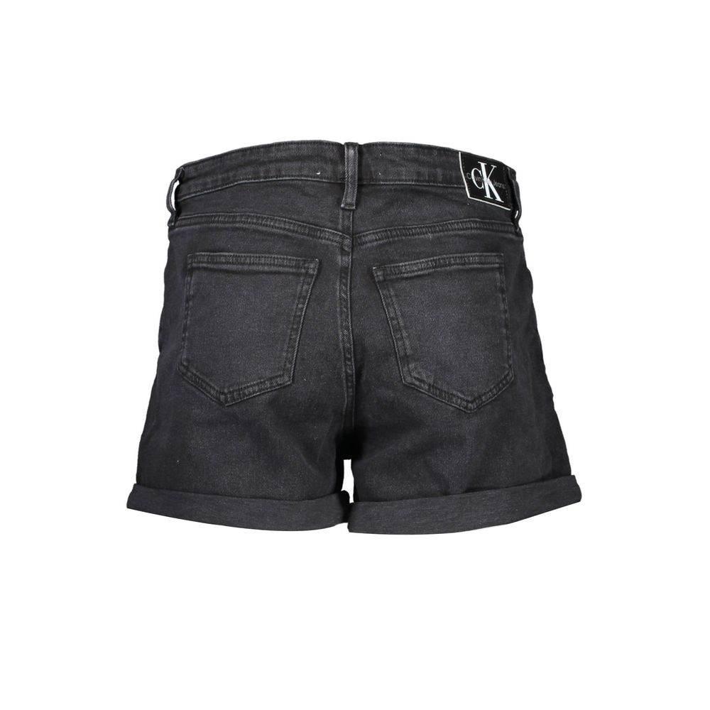 Calvin Klein Black Cotton Women Shorts - Hilstor