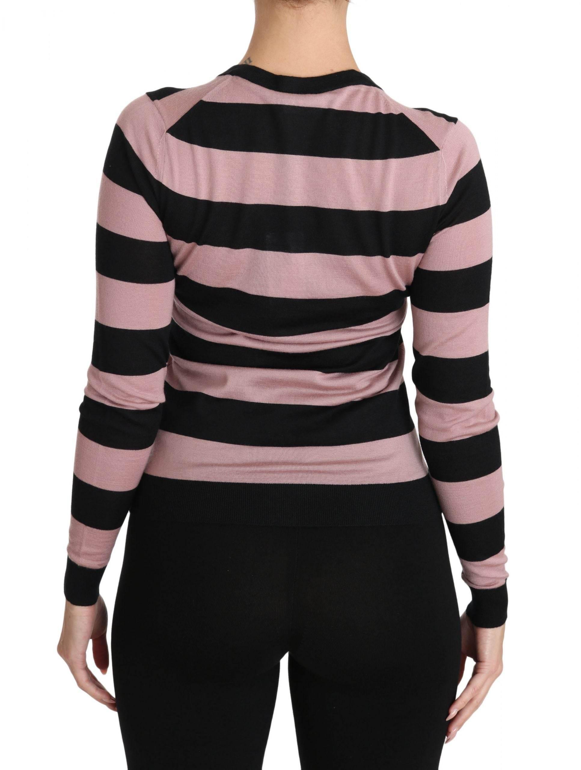 Dolce & Gabbana Elegant Floral Embroidered Cashmere Cardigan - Hilstor