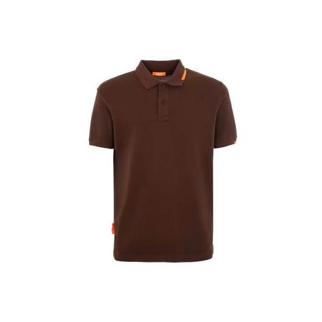 Suns Brown Cotton Polo Shirt - Hilstor
