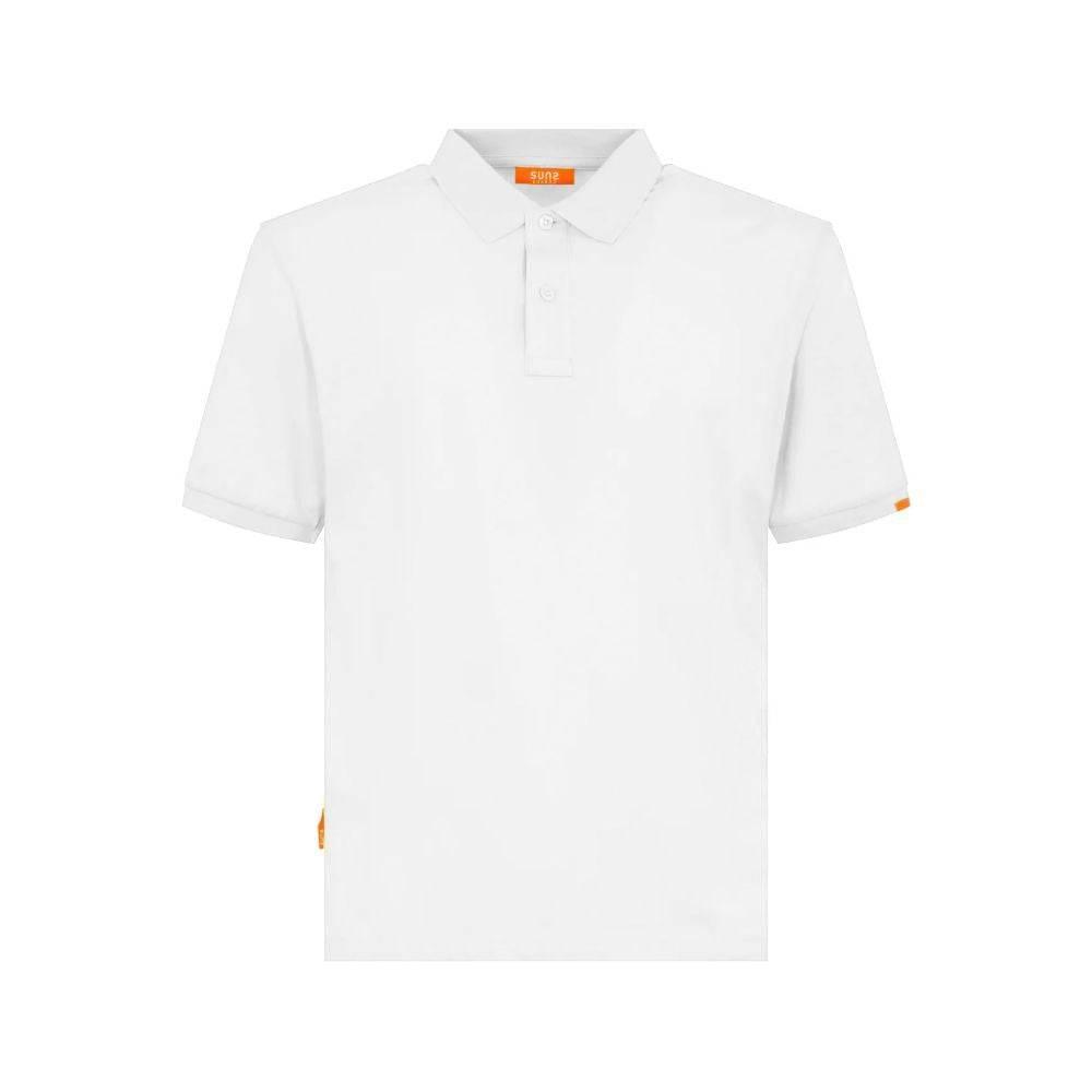 Suns White Cotton Polo Shirt - Hilstor
