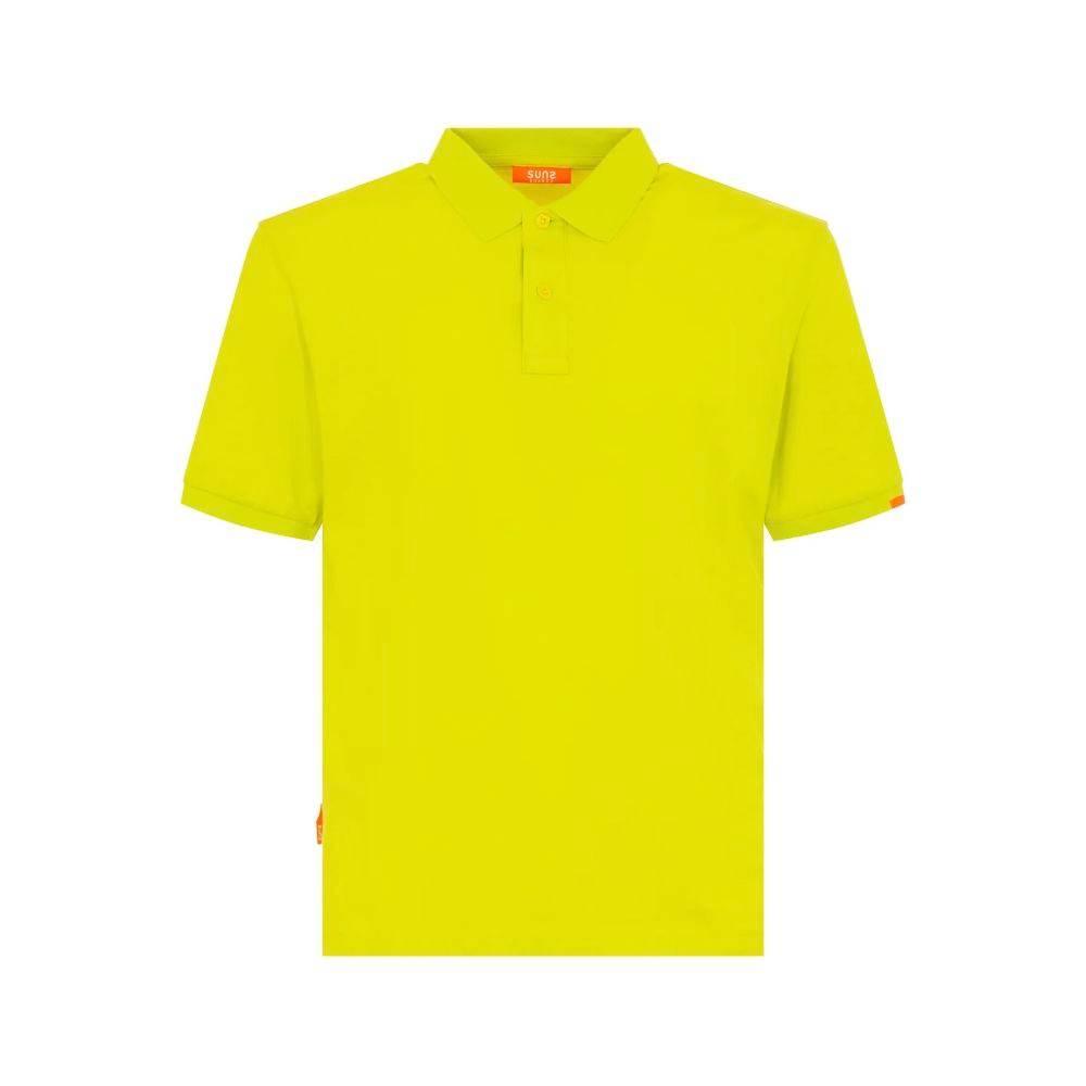 Suns Yellow Cotton Polo Shirt - Hilstor