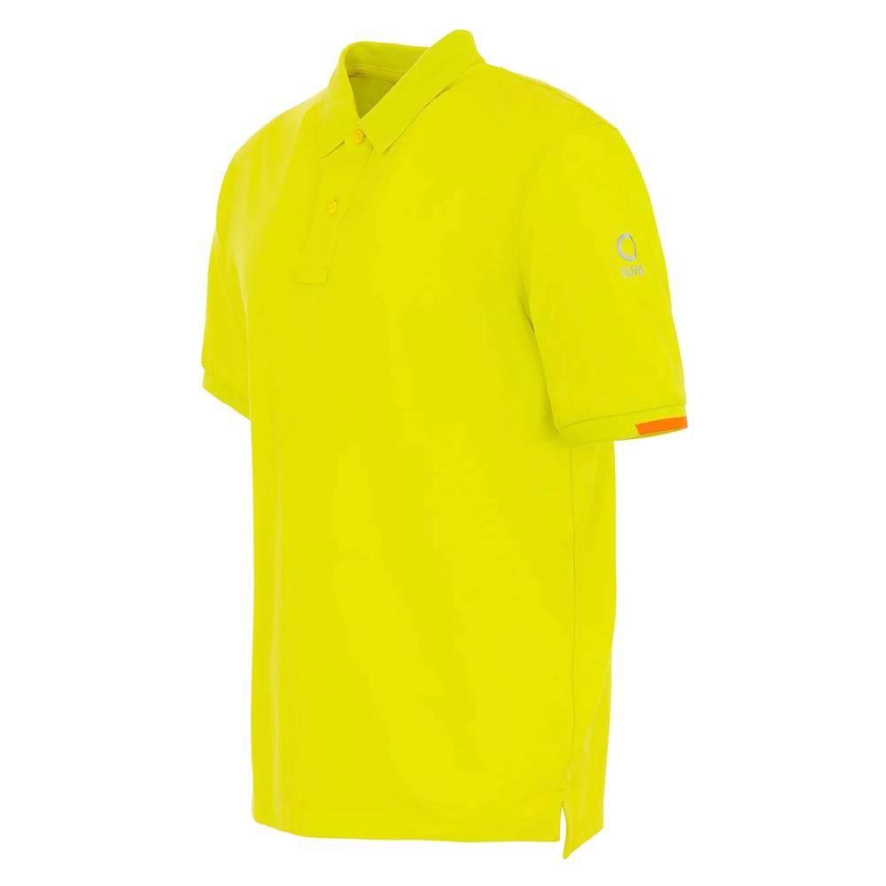 Suns Yellow Cotton Polo Shirt - Hilstor
