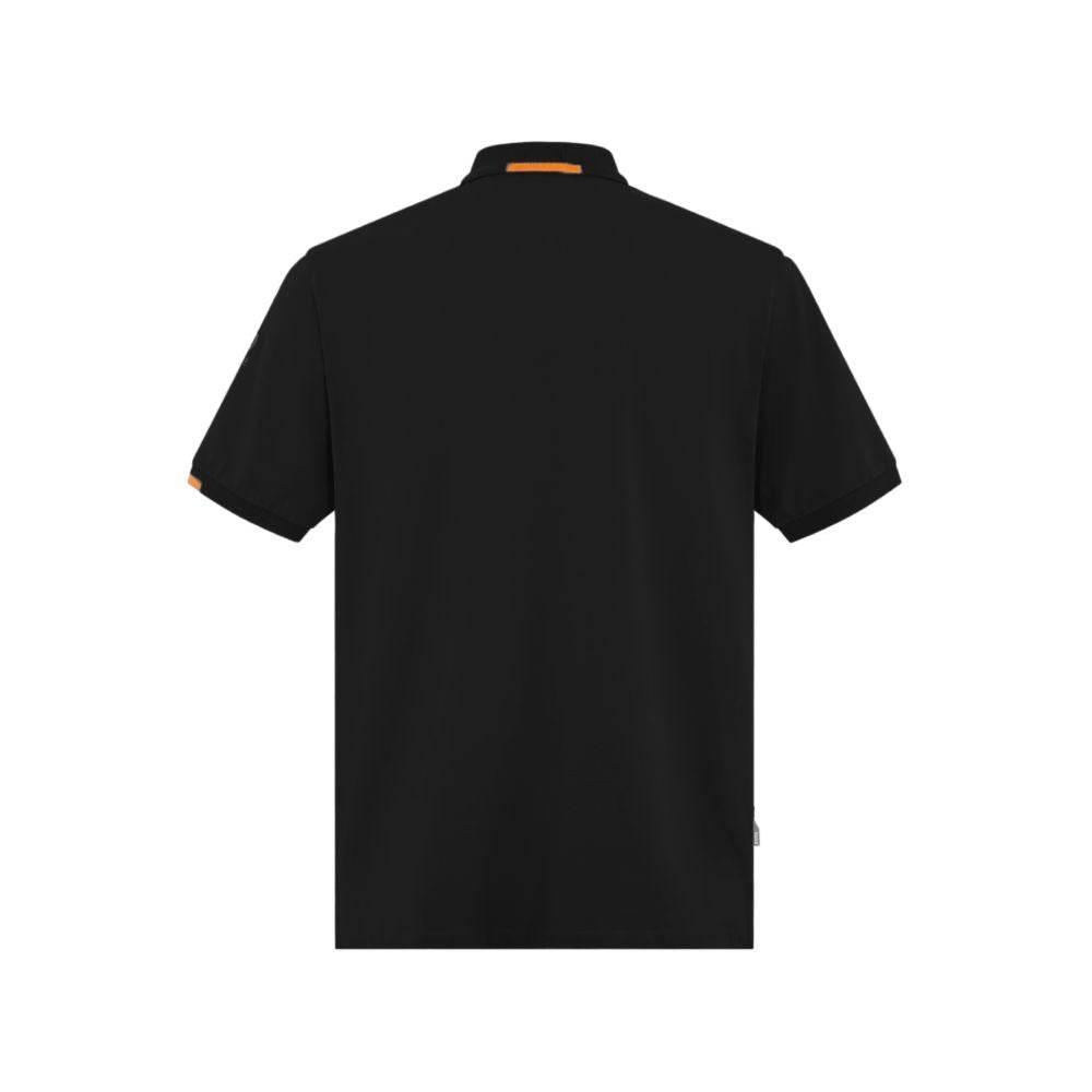 Suns Black Cotton Polo Shirt - Hilstor