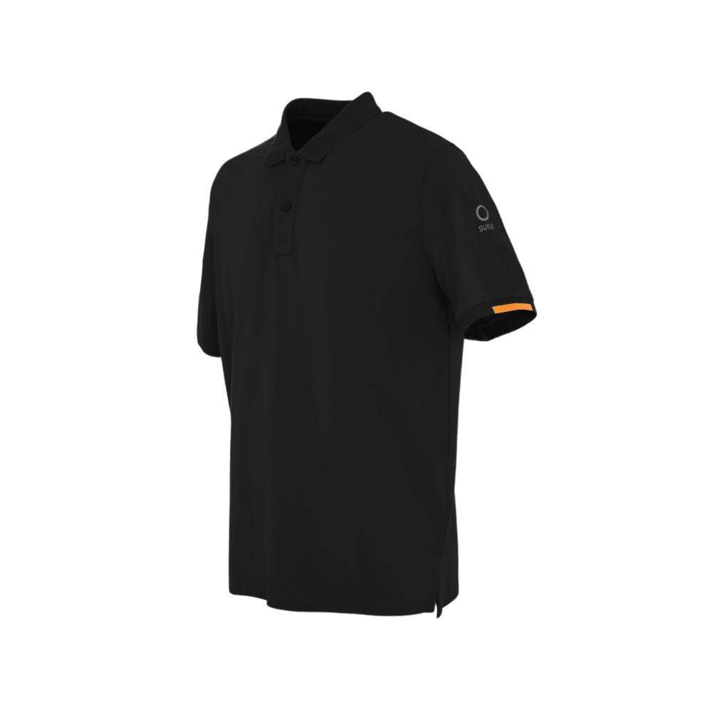 Suns Black Cotton Polo Shirt - Hilstor